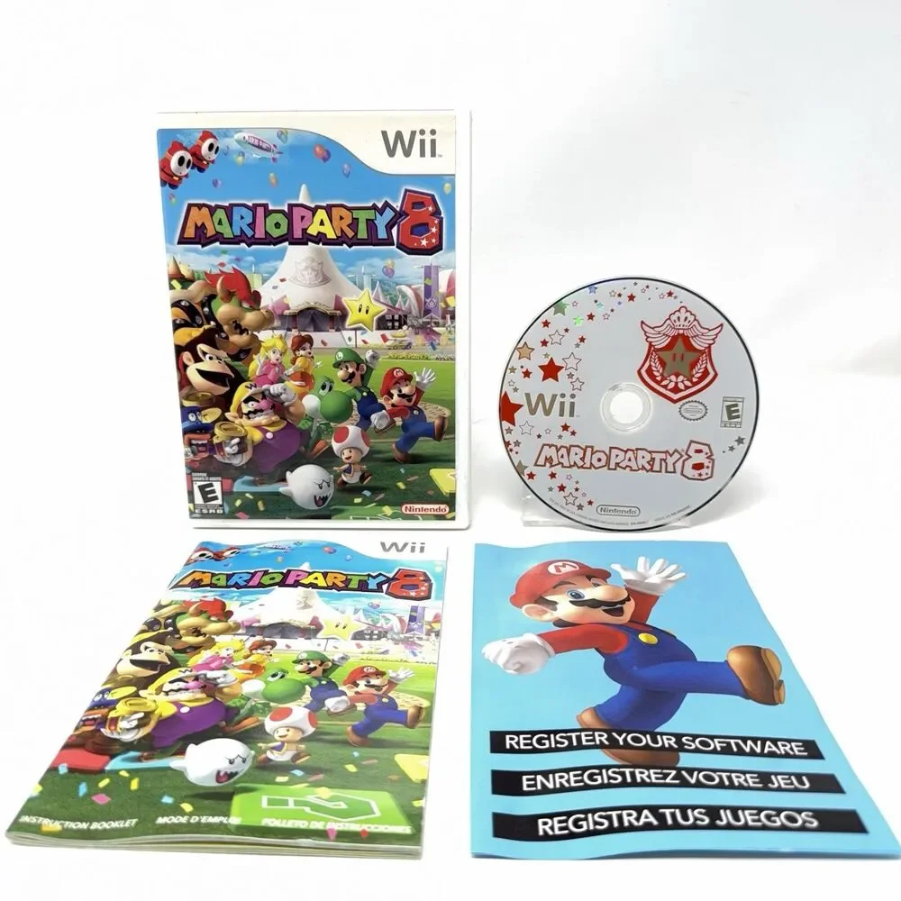 Mario Party 8 Nintendo Wii 2007 Complete CIB Refurbished Tested